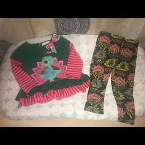 Nursery Rhyme peacock outfit